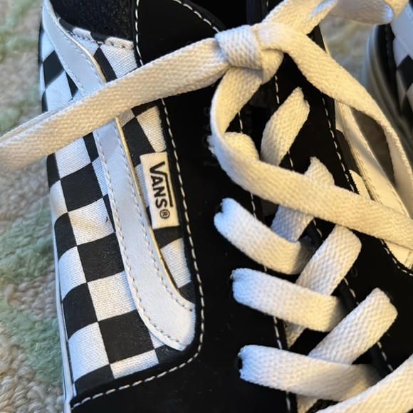 Black and white checkered old school Suede vans 13 - Picture 8 of 8